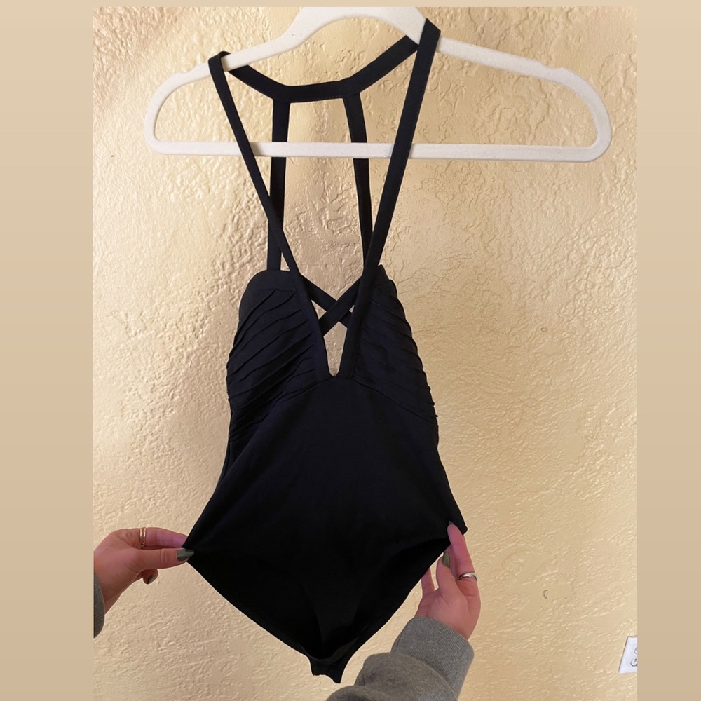Urban Outfitters Black Strappy Body Suit